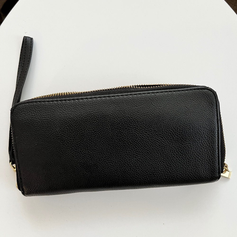 A New Day Brand Black Double-Zip Wallet